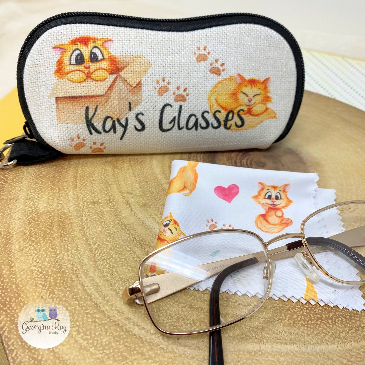 Cat themed Glass Cleaning Cloth
