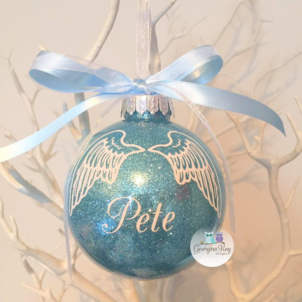 Wings Bauble (Glitter)