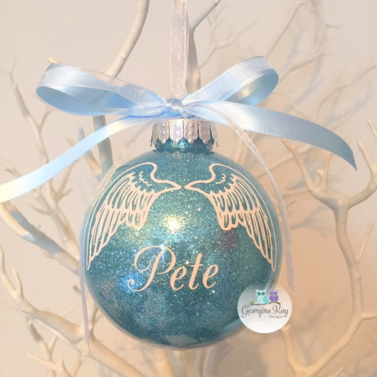 Wings Bauble (Glitter)
