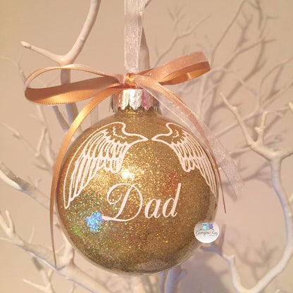 Wings Bauble (Glitter)