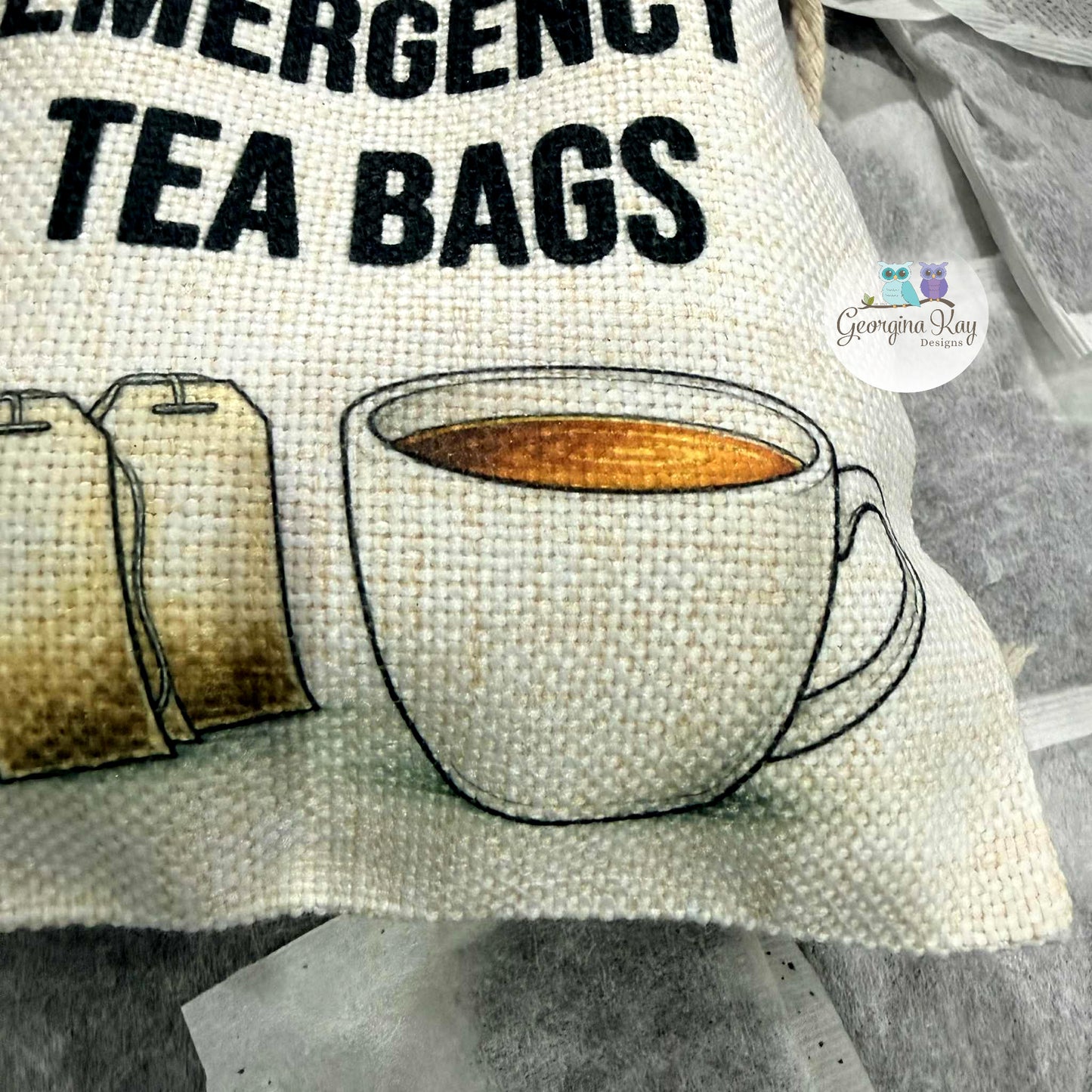 Personalised Travel Tea Bag Holder