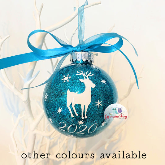 Reindeer and Year Bauble