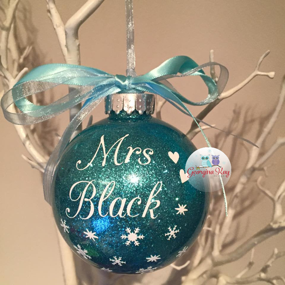 Teacher Name Bauble