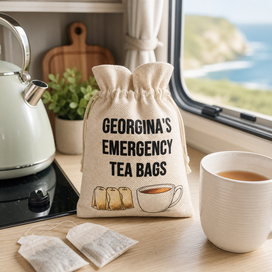 Personalised Travel Tea Bag Holder