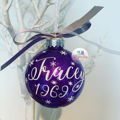 Name and Year Bauble