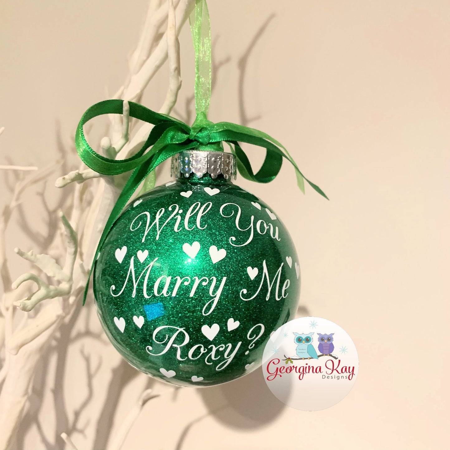 (Name) Will You Marry Me? Bauble (No Pic)