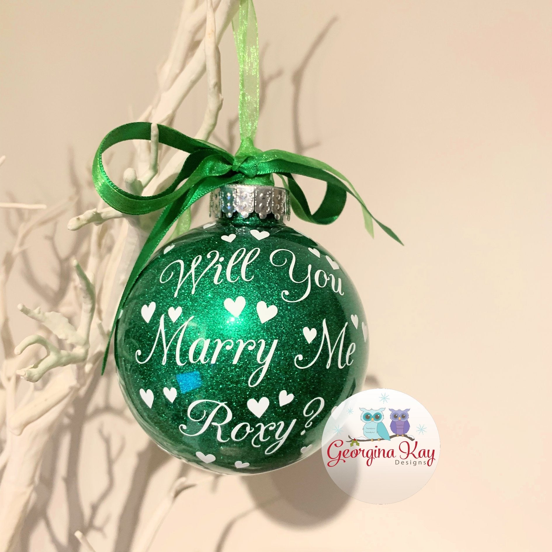 (Name) Will You Marry Me? Bauble (No Pic)