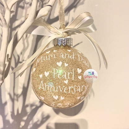 Pearl Anniversary Bauble