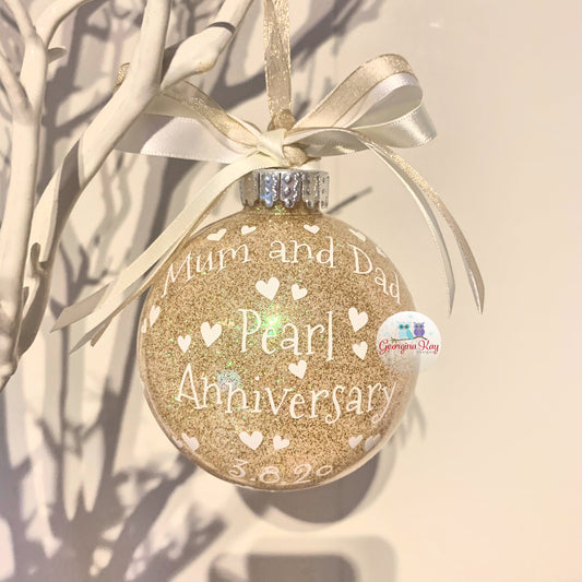 Pearl Anniversary Bauble