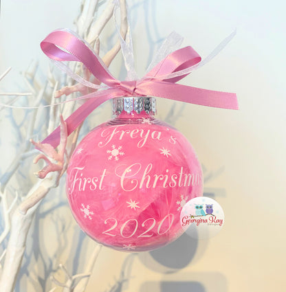 Baby First Christmas 2025 (Feather)