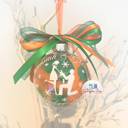 Custom Engagement Bauble (Feather)