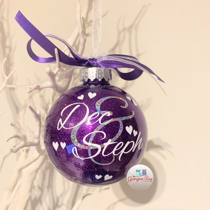 Couple Names (Big &) Bauble