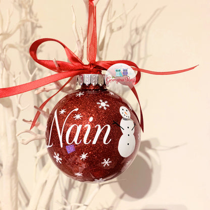 Snowman Bauble