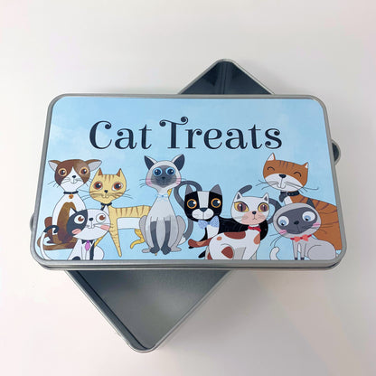 Personalised Cat Treat Tin