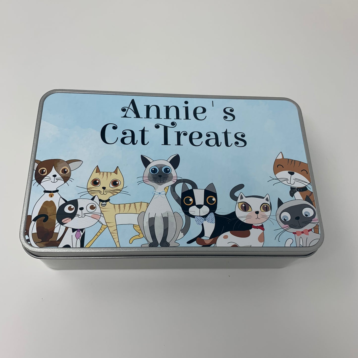 Personalised Cat Treat Tin