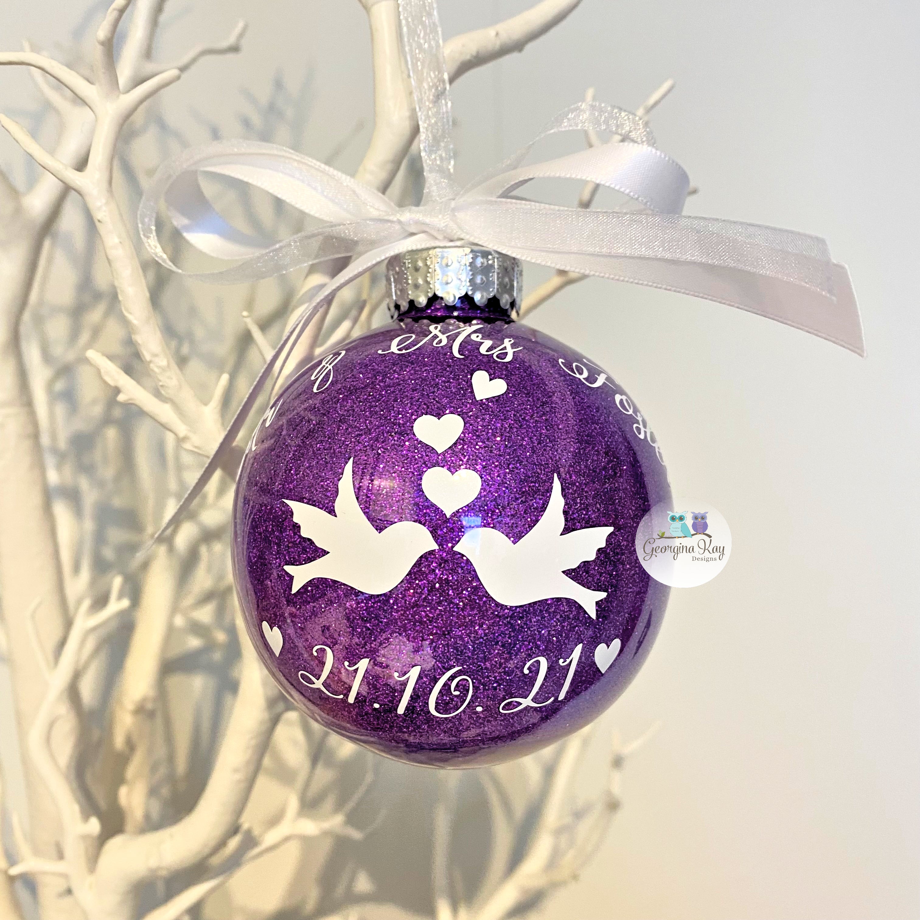 Dove Anniversary Bauble