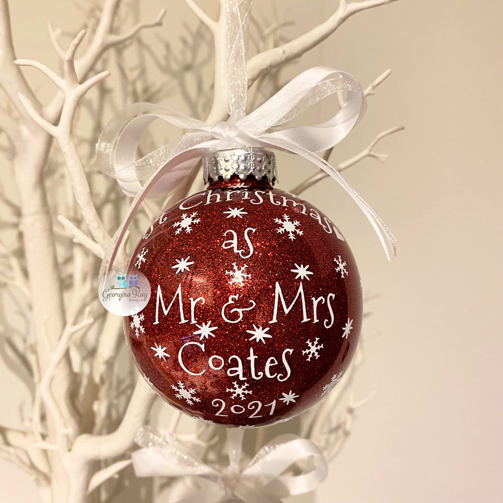 First Christmas as Mr & Mrs Bauble