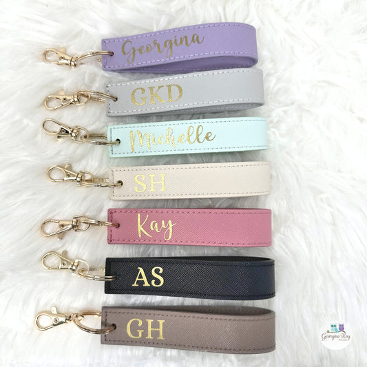 Personalised Wristlet Keyring