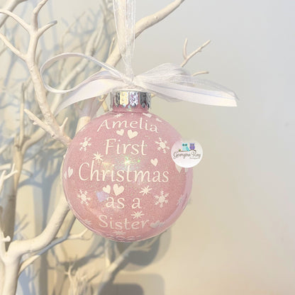 First Christmas as a Sister Bauble