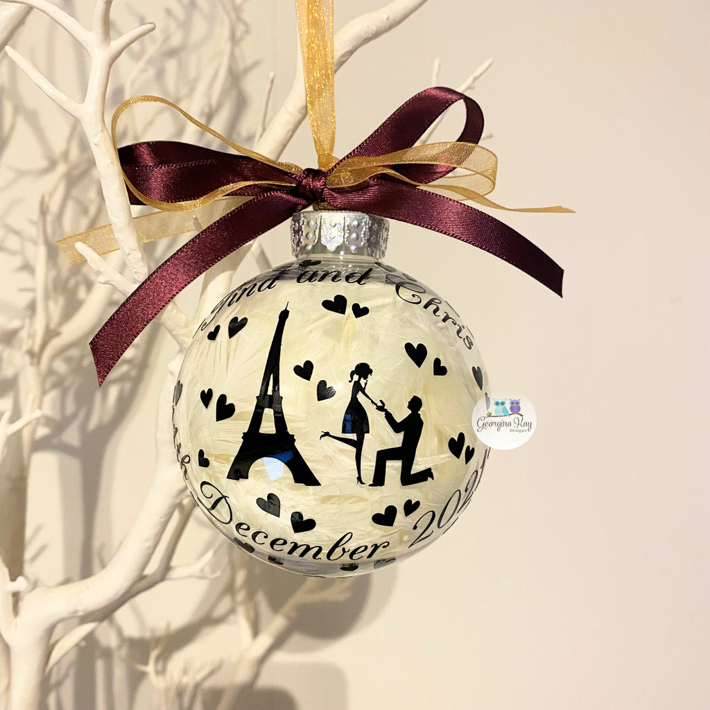 Custom Engagement Bauble (Feather)