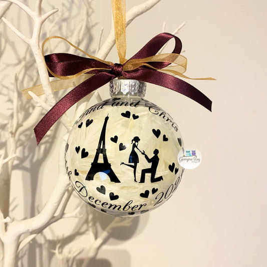 Custom Engagement Bauble (Feather)