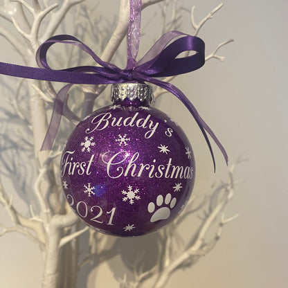Pet First Christmas Bauble