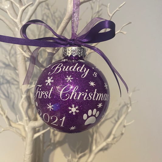 Pet First Christmas Bauble