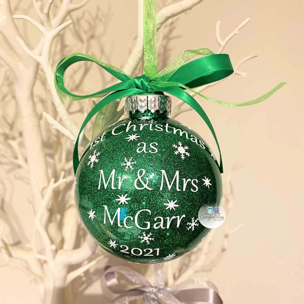 First Christmas as Mr & Mrs Bauble