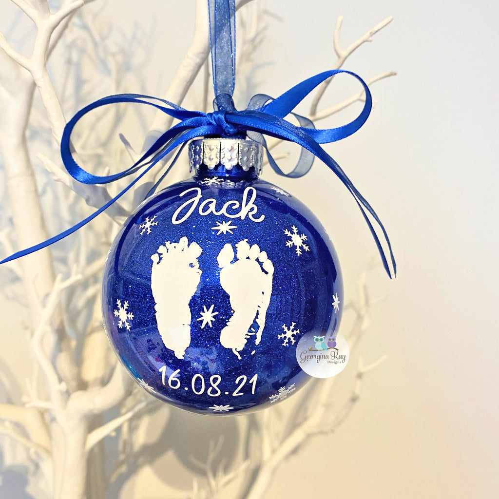 Your Baby's Feet on a Bauble