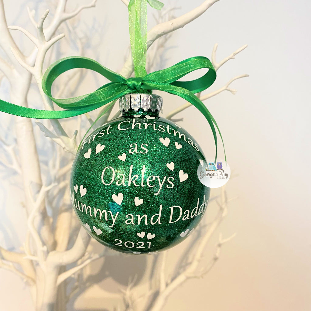 First Christmas as Mummy and Daddy Bauble