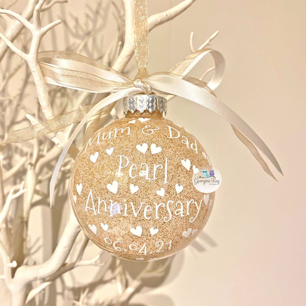Pearl Anniversary Bauble