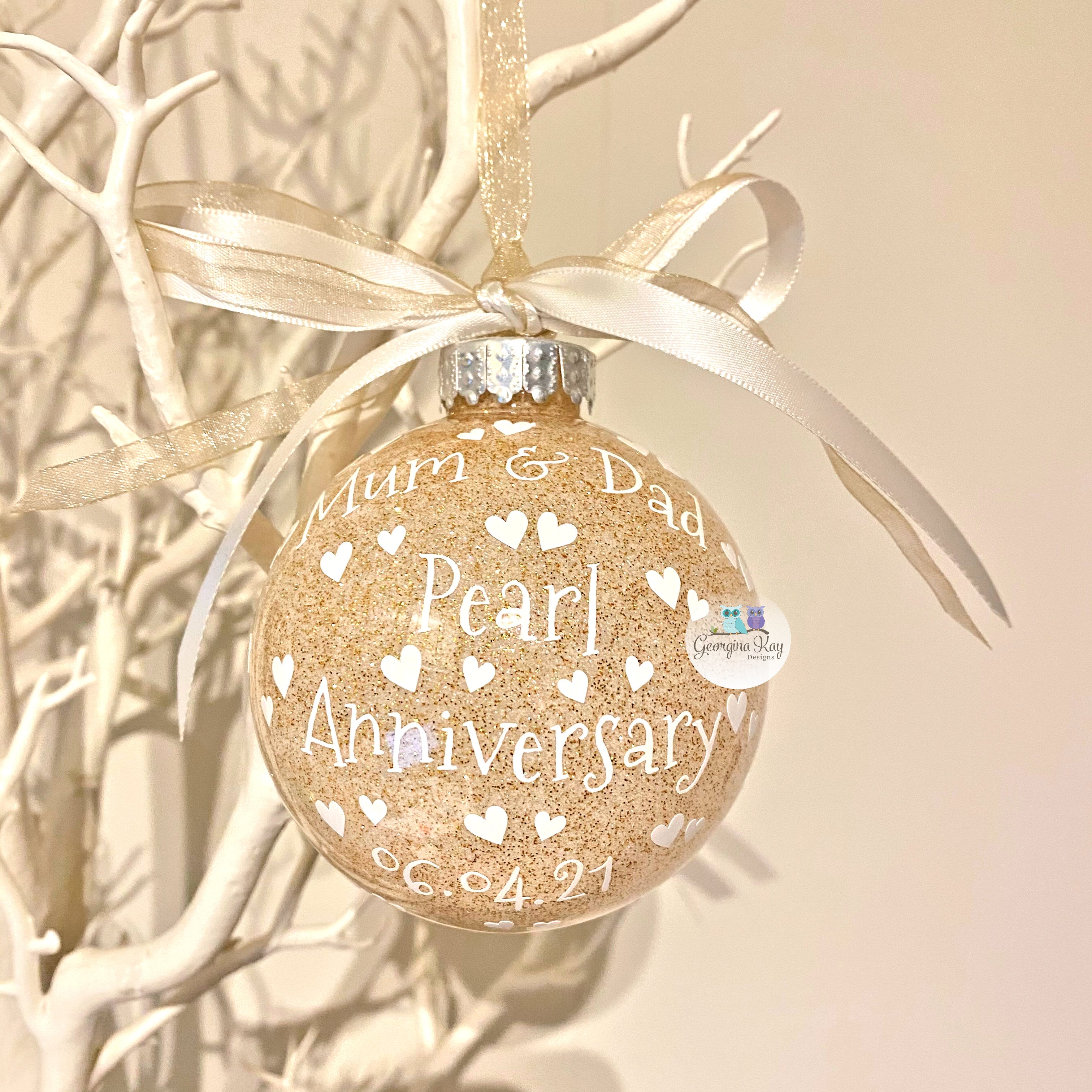 Pearl Anniversary Bauble