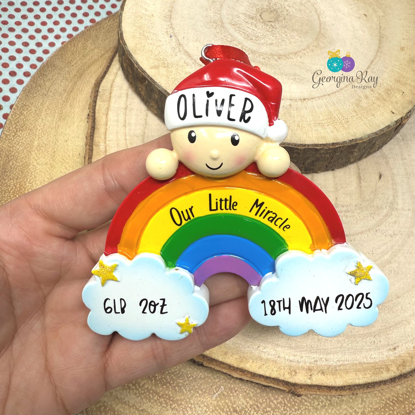 Rainbow Baby Ornament