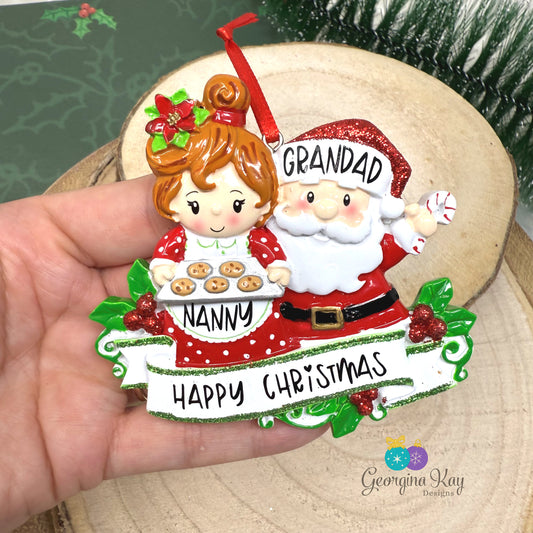 Mr & Mrs Claus Ornament