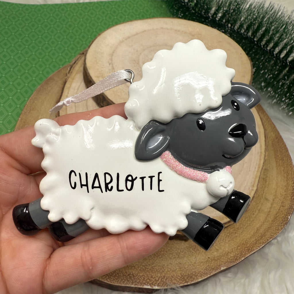 Pink Sheep Ornament