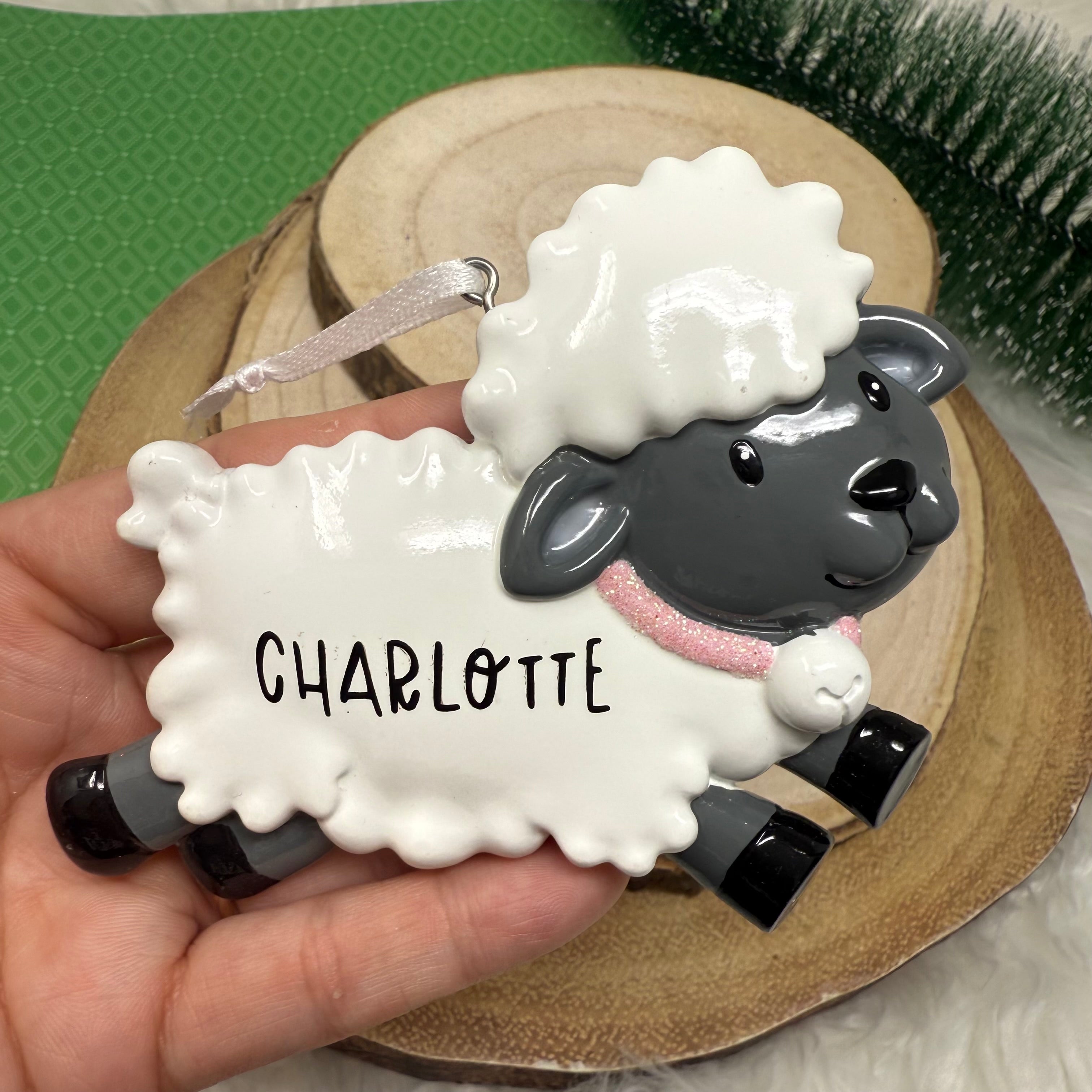 Pink Sheep Ornament