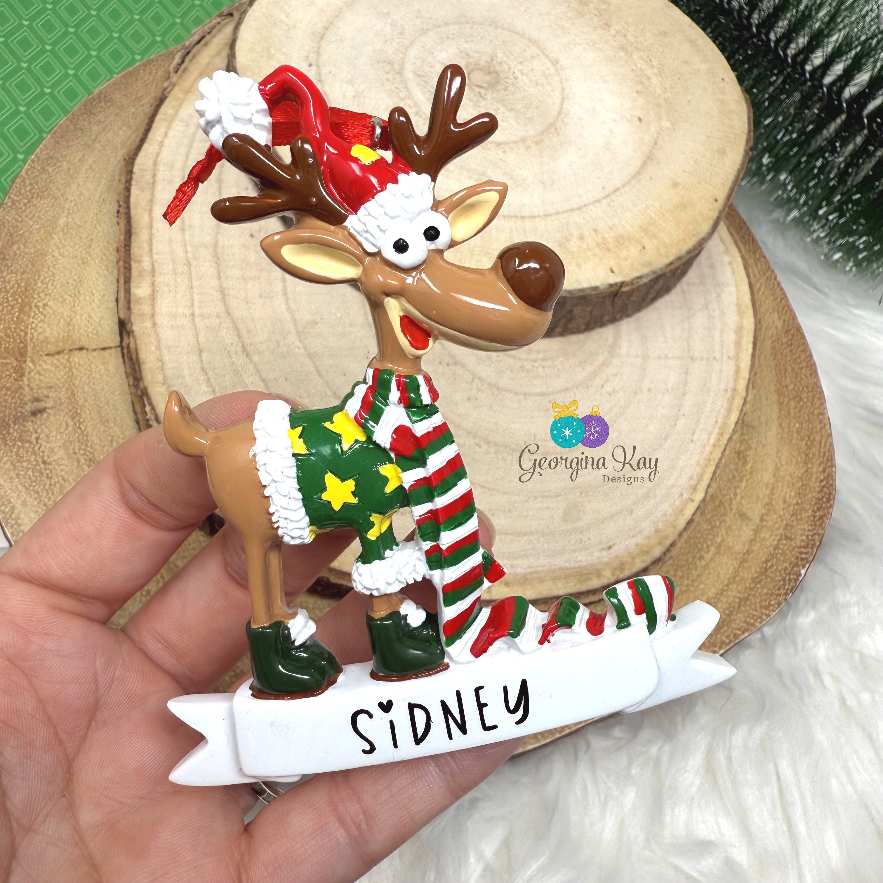 Reindeer with Scarf Ornament
