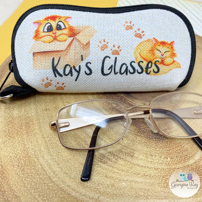 Cat themed Glasses Case