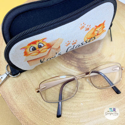 Cat themed Glasses Case
