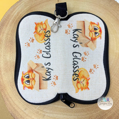 Cat themed Glasses Case