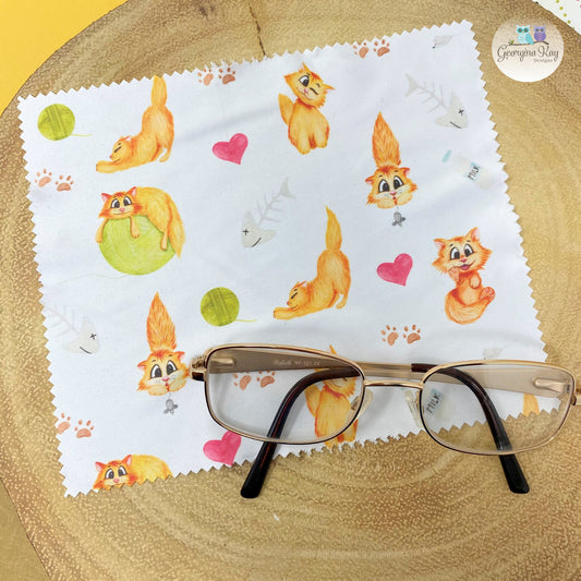 Cat themed Glass Cleaning Cloth