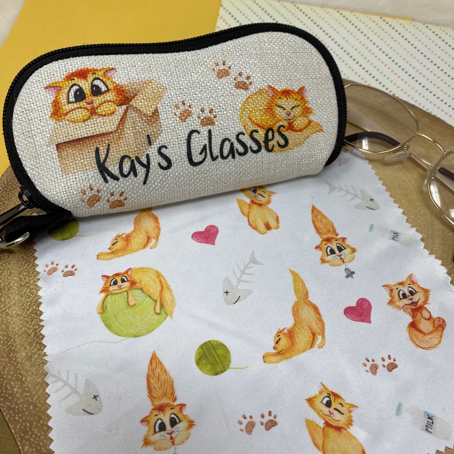 Cat themed Glass Cleaning Cloth