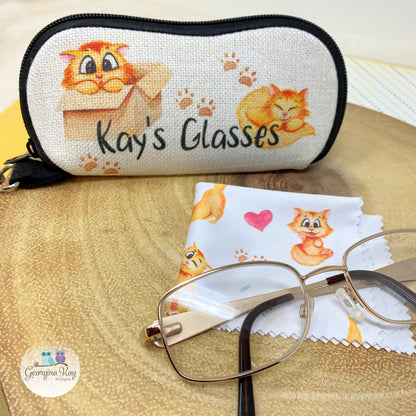 Cat themed Glass Cleaning Cloth
