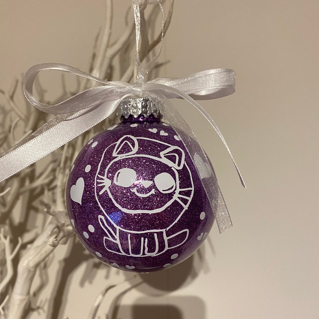 Your Childs Artwork on a Bauble