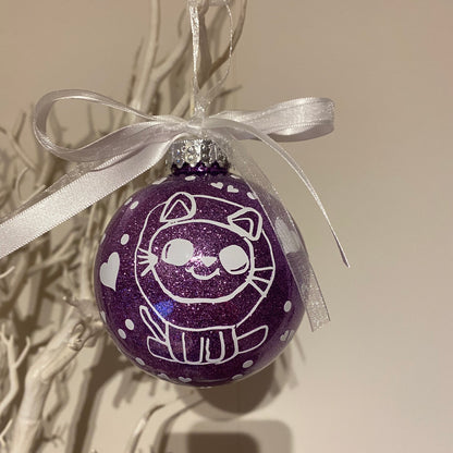 Your Childs Artwork on a Bauble