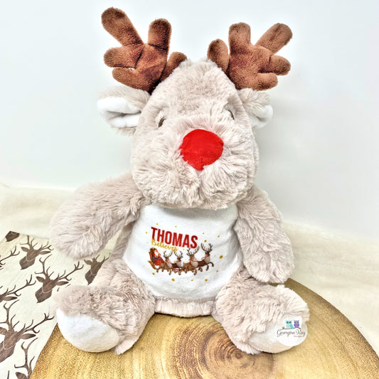 Personalised Reindeer Teddy Bear