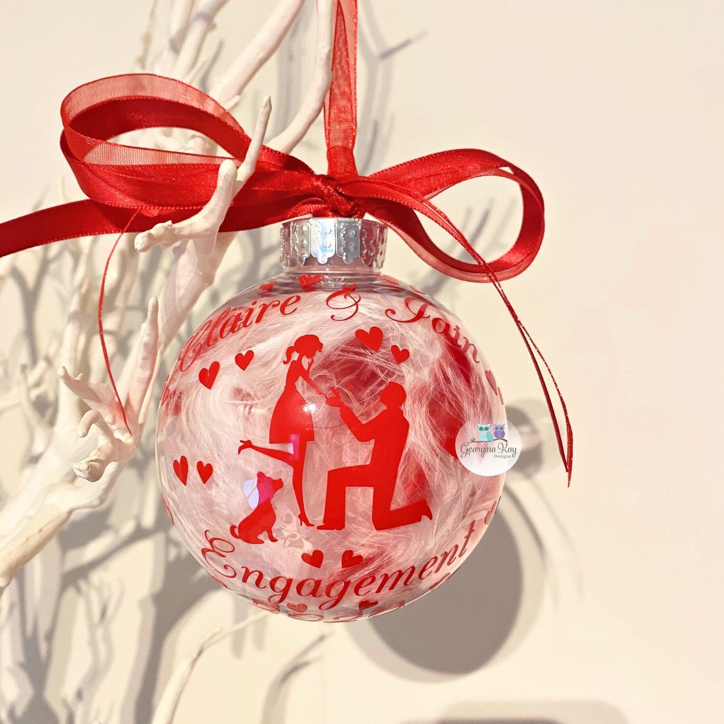 Custom Engagement Bauble (Feather)