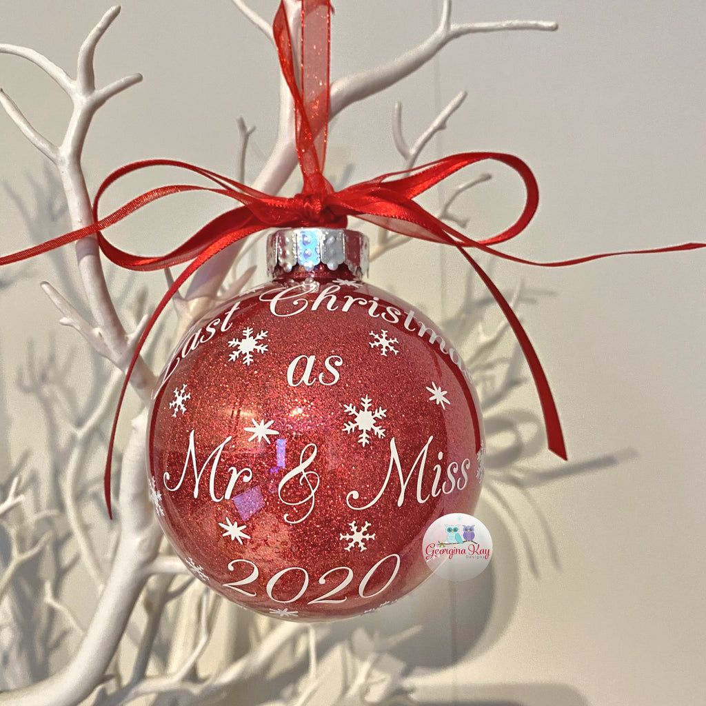 Last Christmas as Mr & Miss Bauble