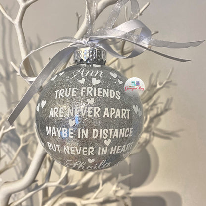 Friendship Apart Bauble