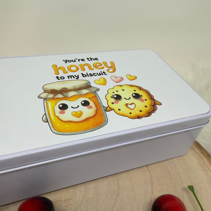 “You’re the Honey to My Biscuit” Storage Tin